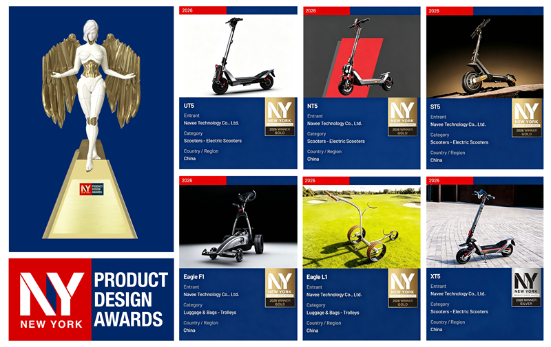 NAVEE Takes Home Five Gold and One Silver at the 2026 NY Product Design Awards Featured Image