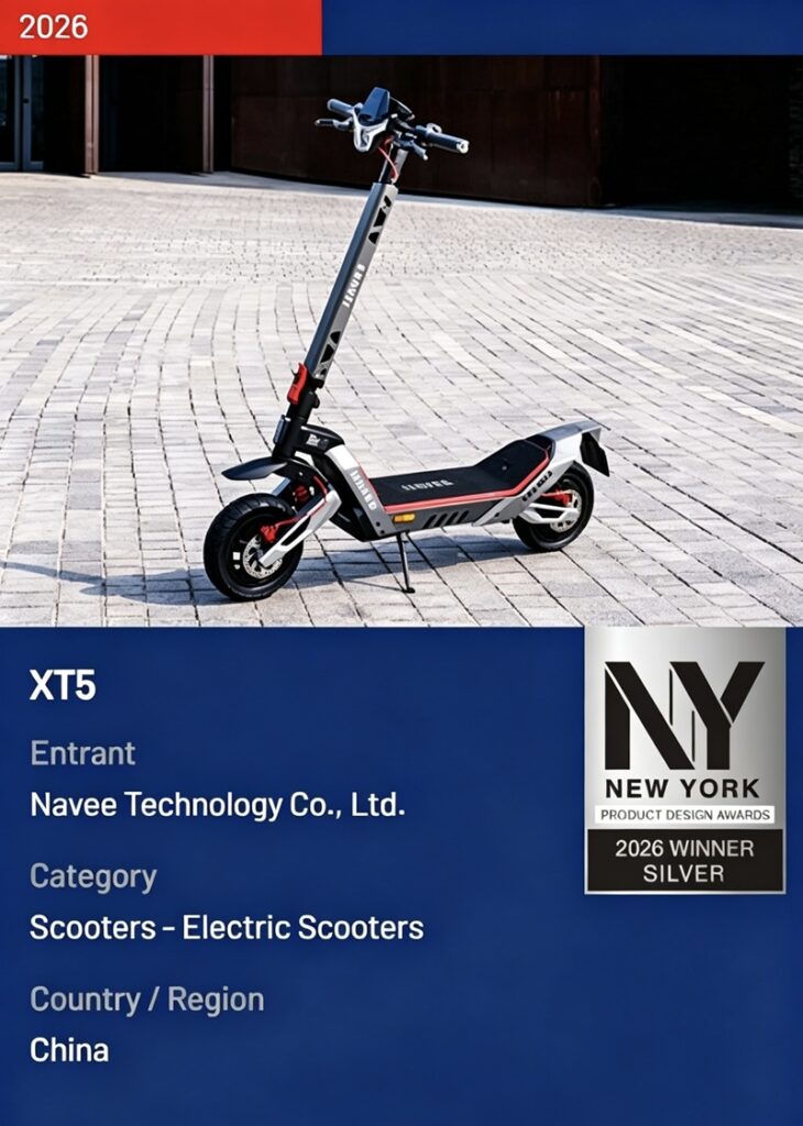 NAVEE XT5, 2026 NY Product Design Awards Silver Winner